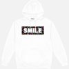 Smile CatNap White Drawstring Hoodie