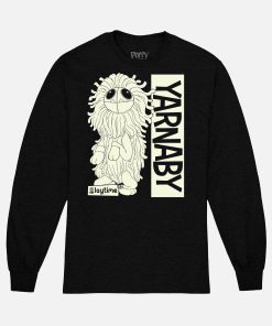 Yarnaby Sitting Black Long Sleeve Tee