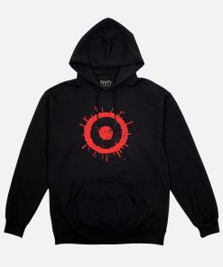 The Doctor All Over Eyes Black Drawstring Hoodie