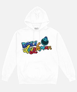 Doey The Doughman White Drawstring Hoodie